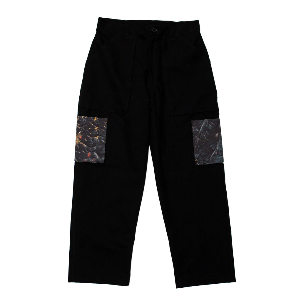 DBU Cargo Pants (Black Canvas Camo Pockets)