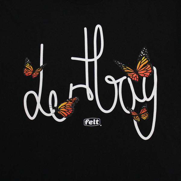 Felt Butterfly Connect T-Shirt (Black)