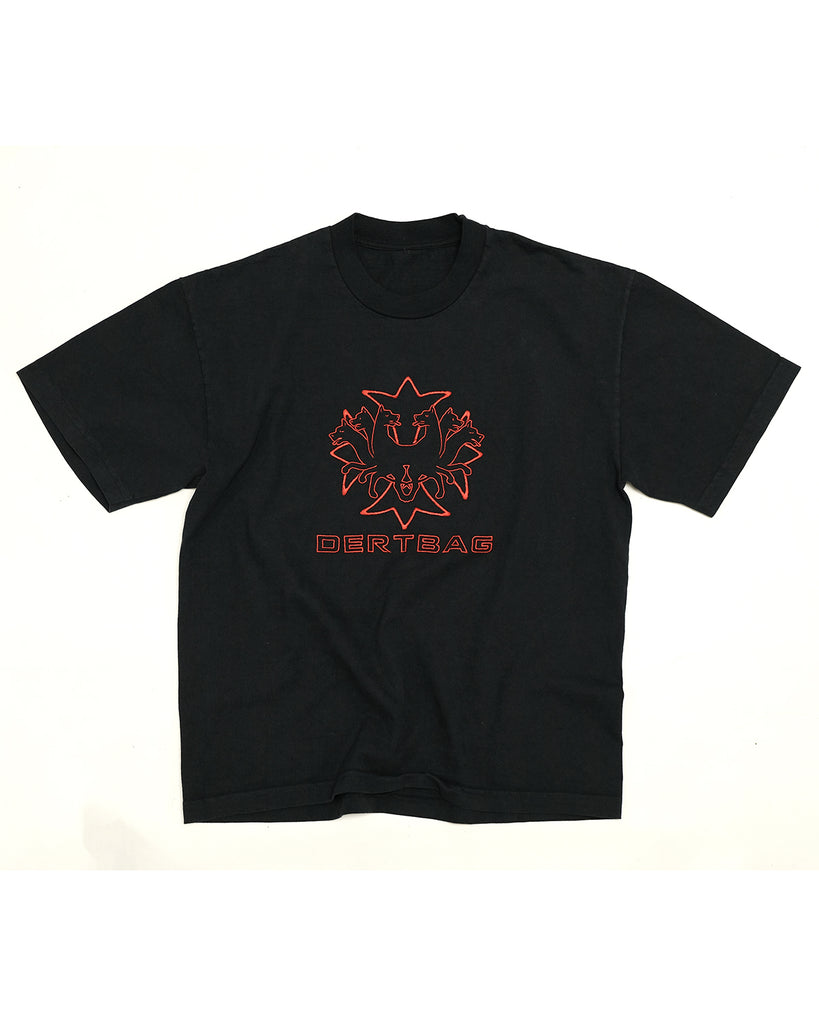 Cerberus Crest Embroidered Tee (Black)