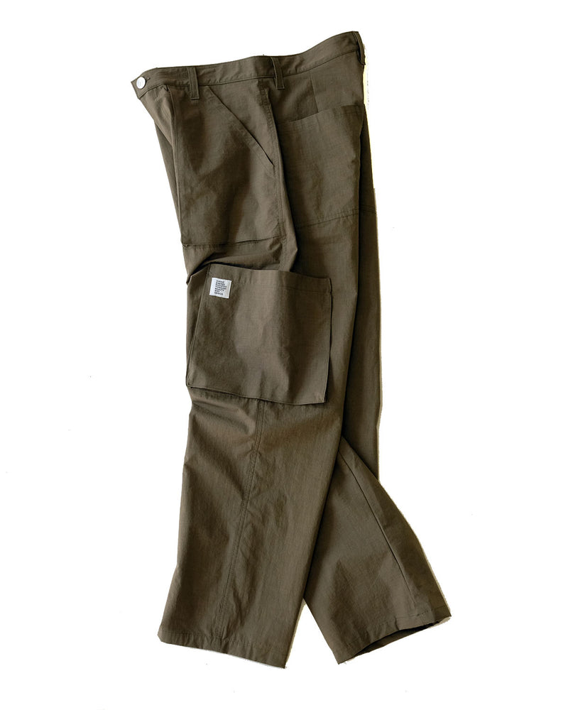 Cargo Pant in Cotton Nylon Ripstop (Olive)