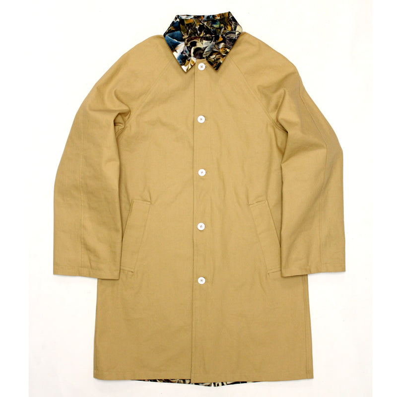 Reversible Trench Jacket (Paint Camo Cotton Ripstop / Tan Canvas)