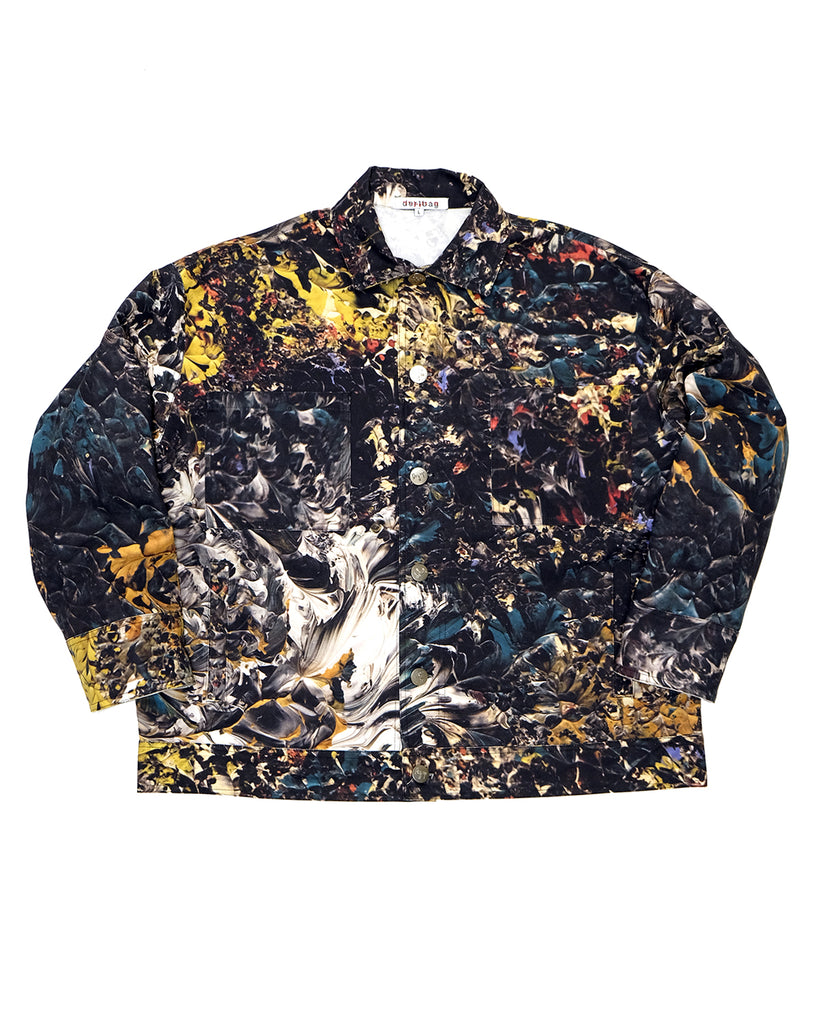 Trucker Jacket (Paint Camo Canvas)