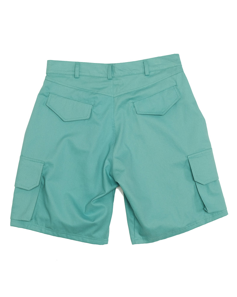 Capacious Short in Sanded Twill (Aqua)