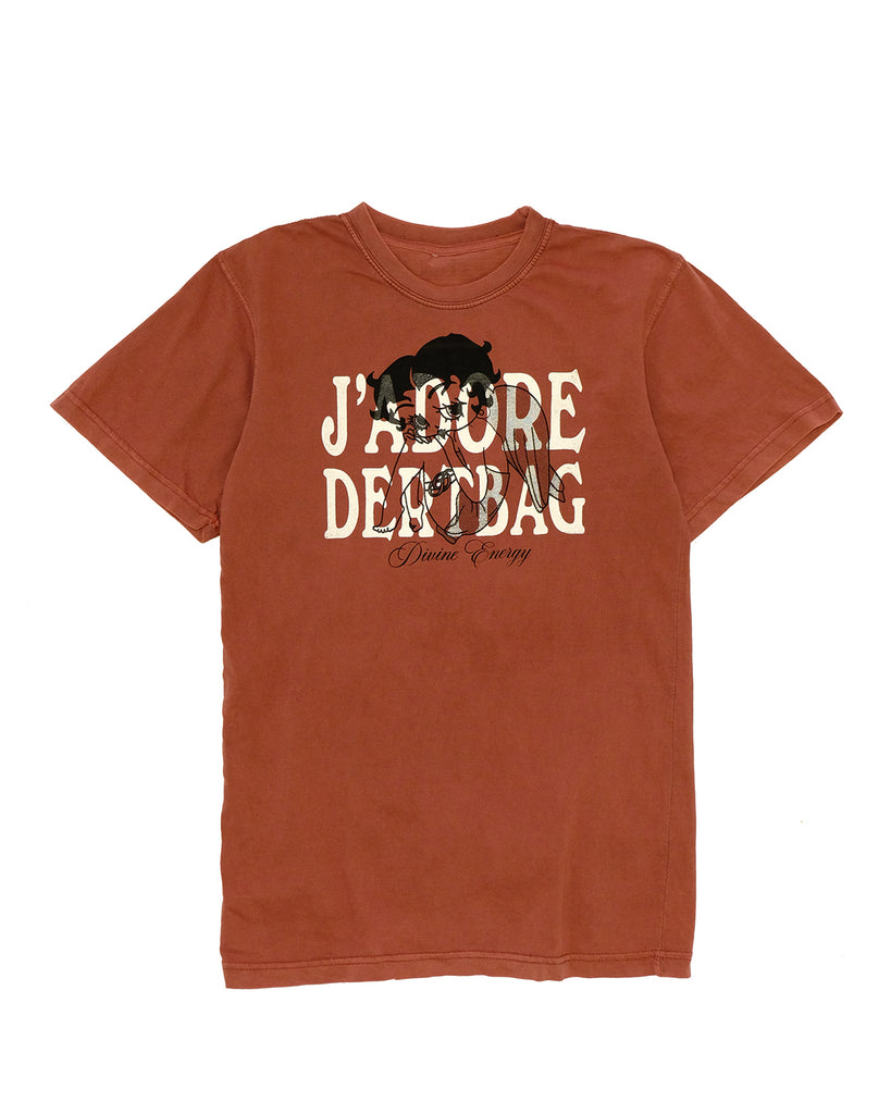 Hand Print Betty Mauve Tee (Small)