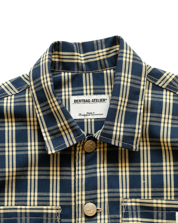 Hawaiian Palaka Trucker Jacket (Blue/Cream) *Sample Large*