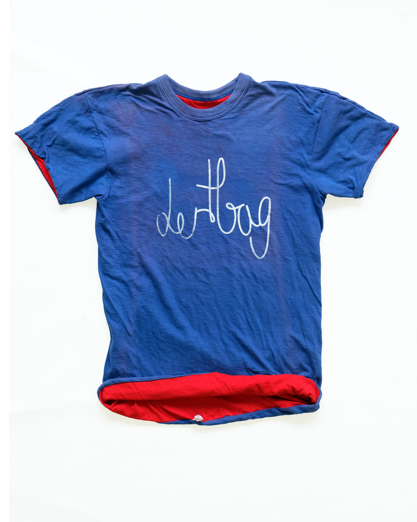 Blue/Red Double Face Connect Tee (Medium)