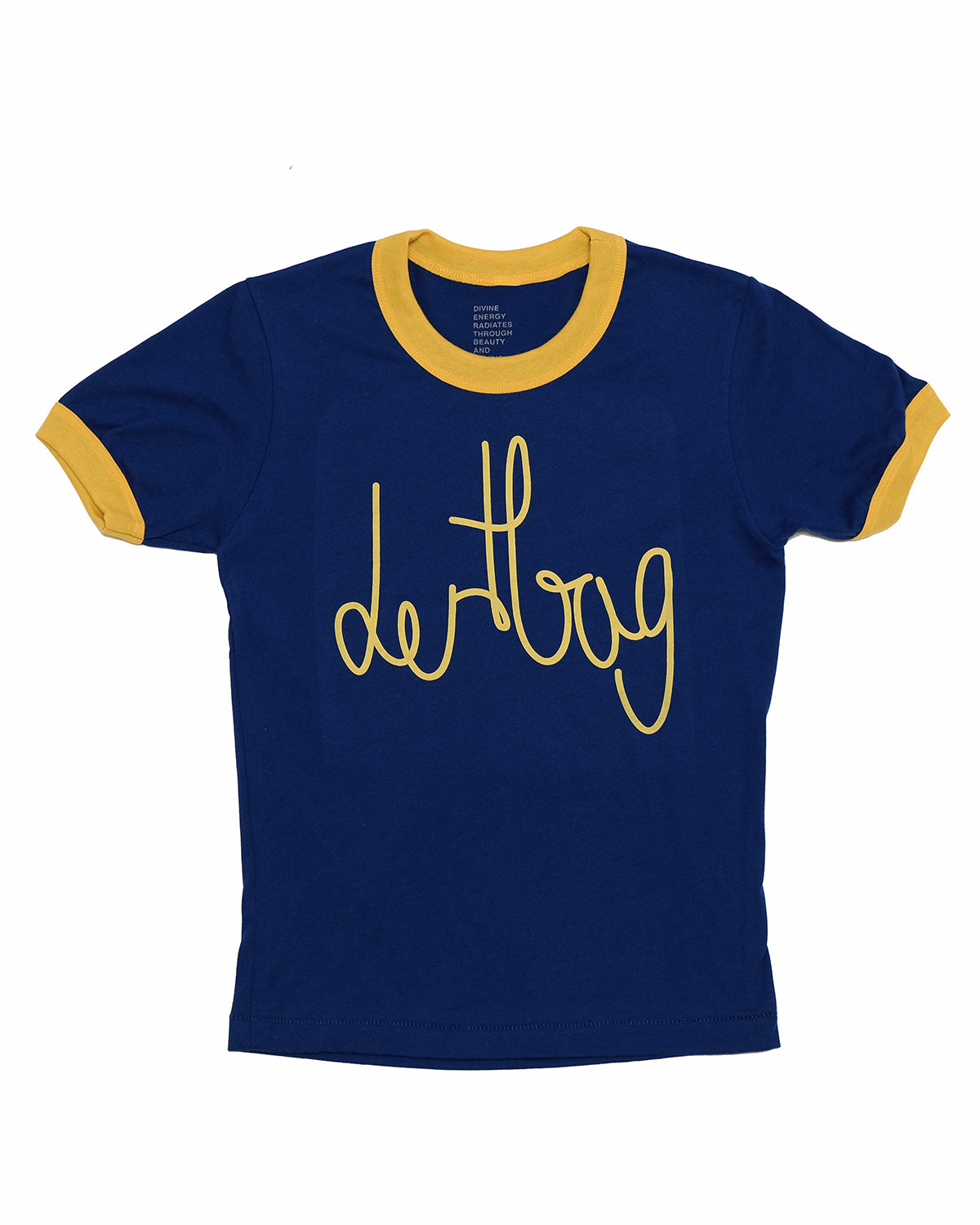 Connect Gerl Ringer T-Shirt (Yellow/Blue) *preorder* – dertbag