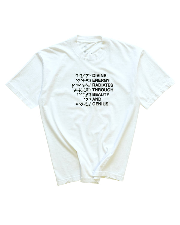 Braille Divine Energy Tee (White)