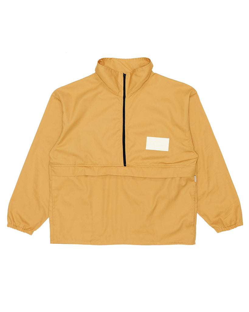 Half Zip Pullover in French Twill (Camel)