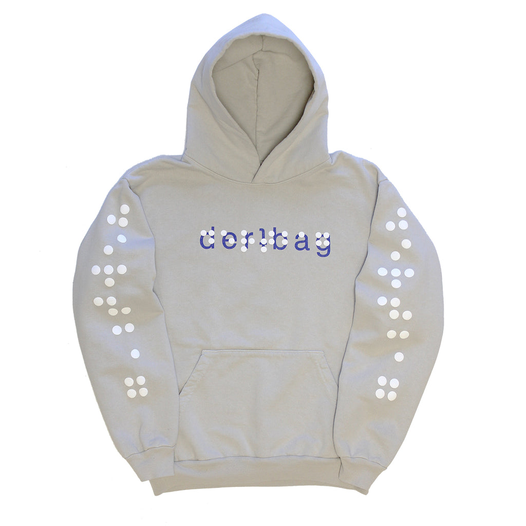Braille Logo Hoody (Taupe Grey)