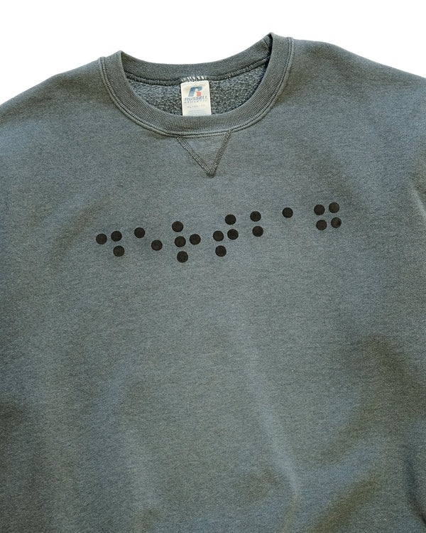 Braille Charcoal Crewneck (XL)