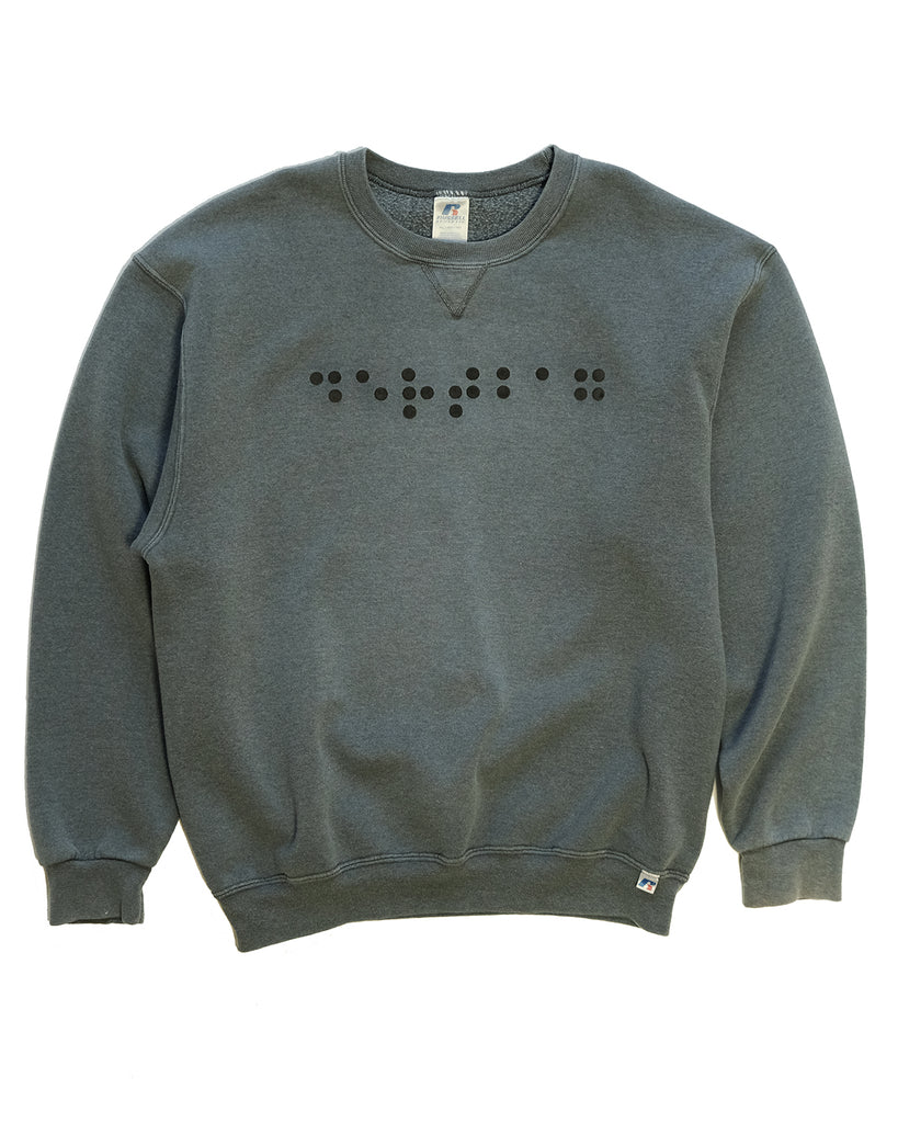 Braille Charcoal Crewneck (XL)