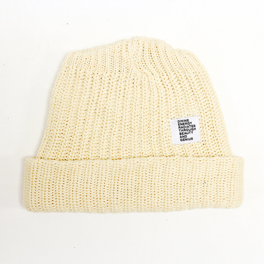 Divine Energy Knit Beanie (Creme)