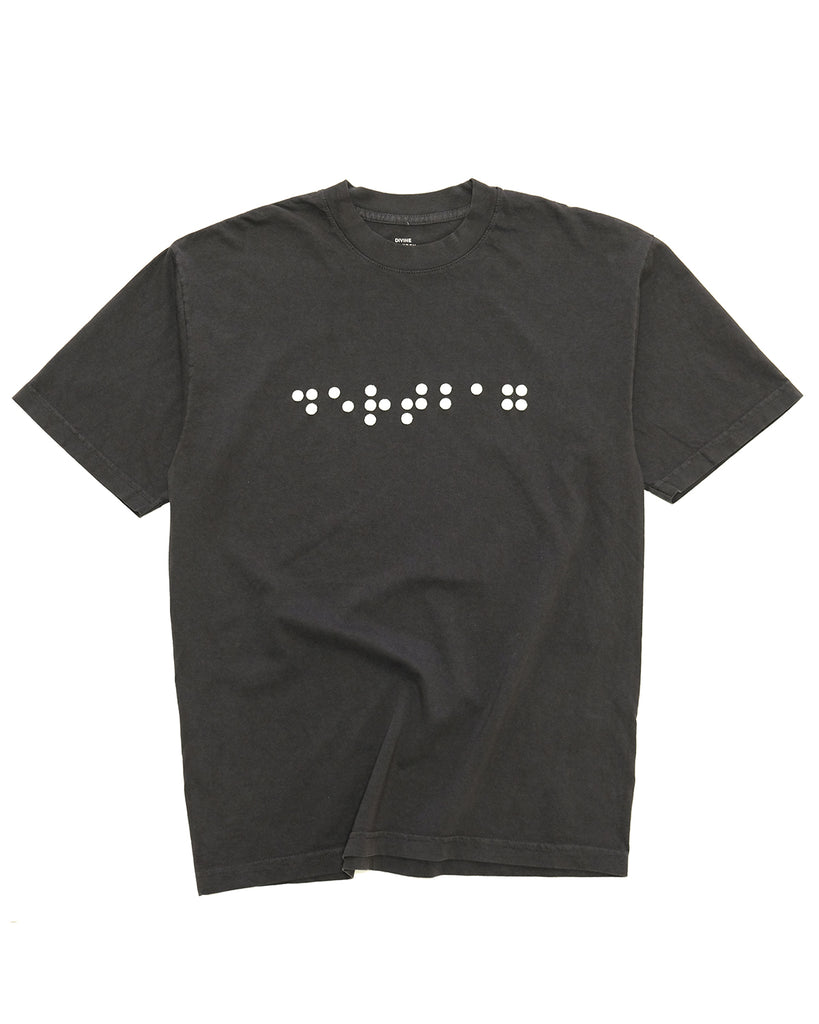 Braille Wordmark T-Shirt (Midnight Blue)