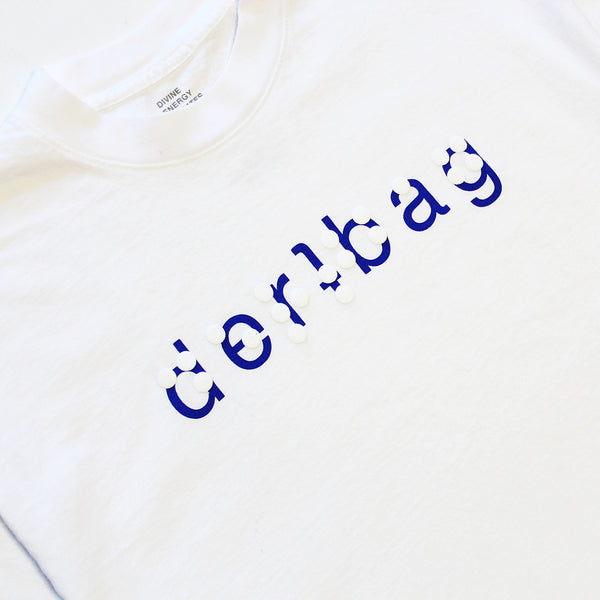 Braille Text Logo T-Shirt (White)