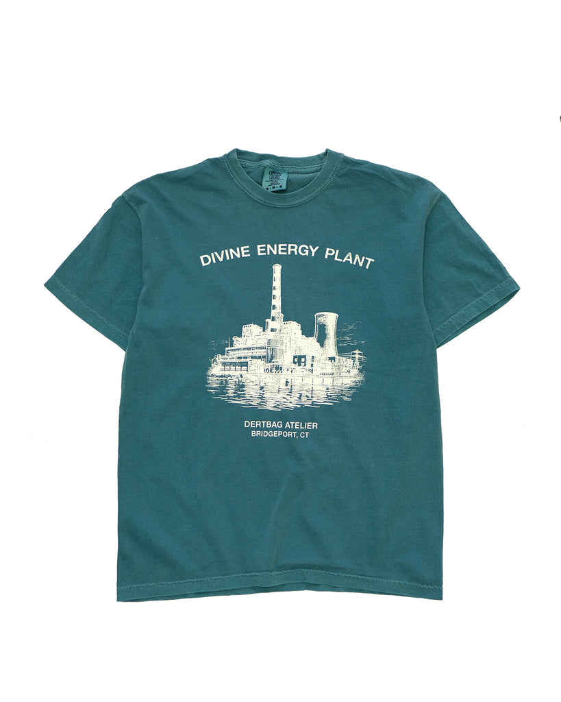 Hand Print Divine Energy Plant Tee (Sea)