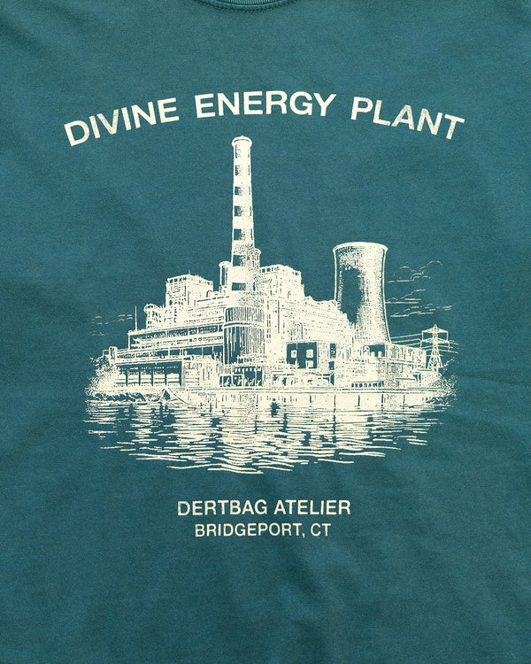 Hand Print Divine Energy Plant Tee (Sea)