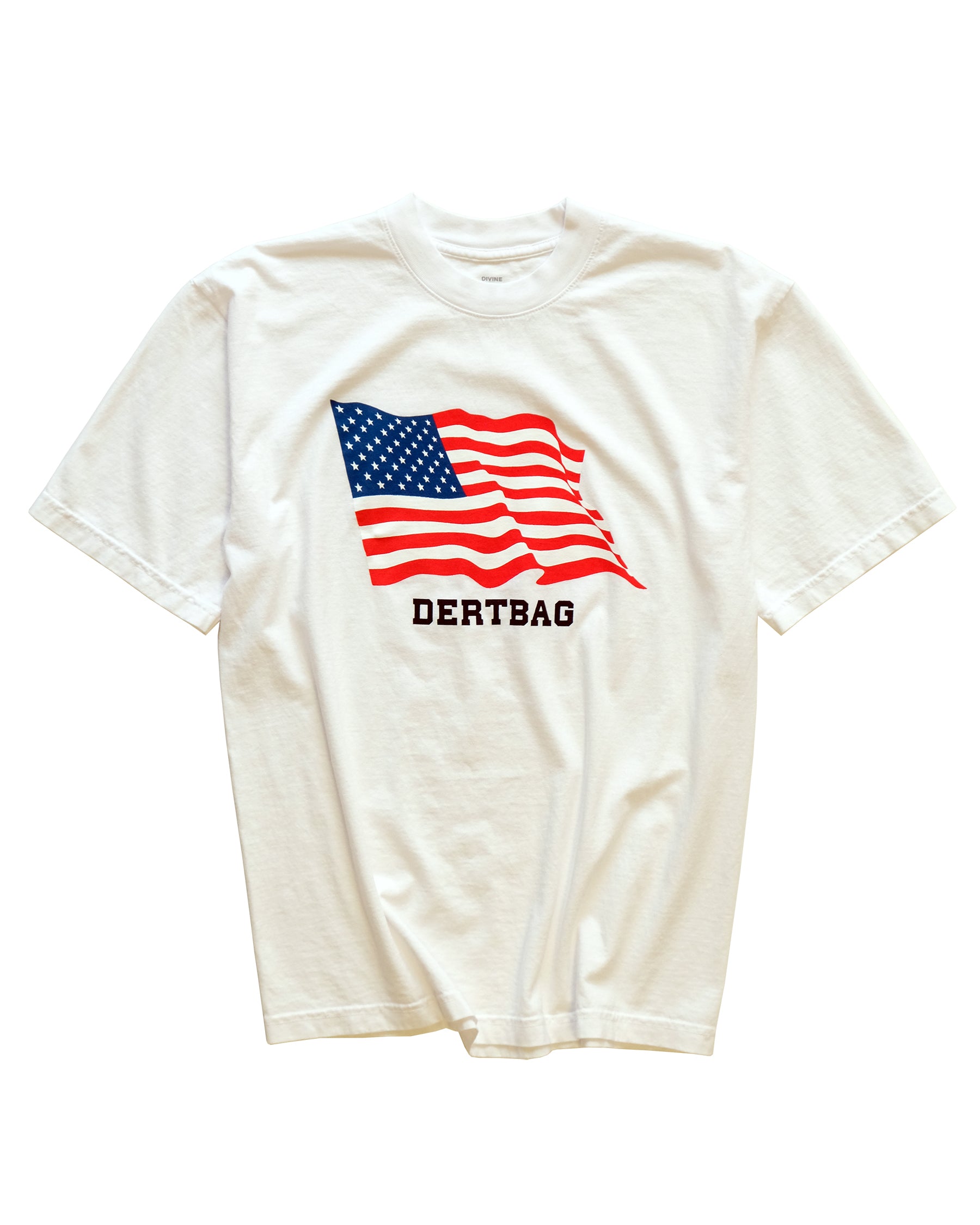Wavy Flag Tee (White) – dertbag