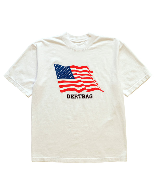 Wavy Flag Tee (White)