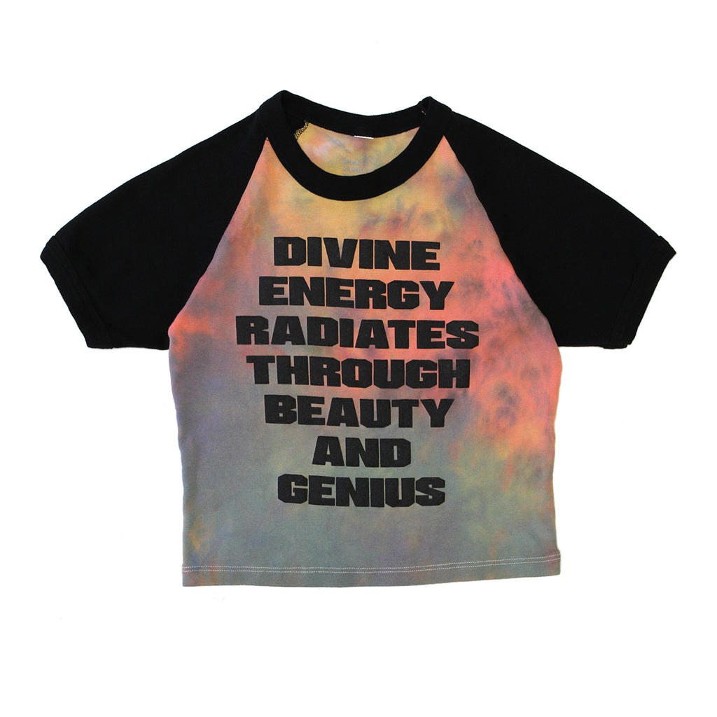 DIVINE ENERGY GERL RAGLAN TIE DYE