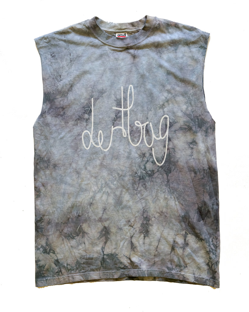 Prototype Grey Dyed Cut Off Shirt (L)