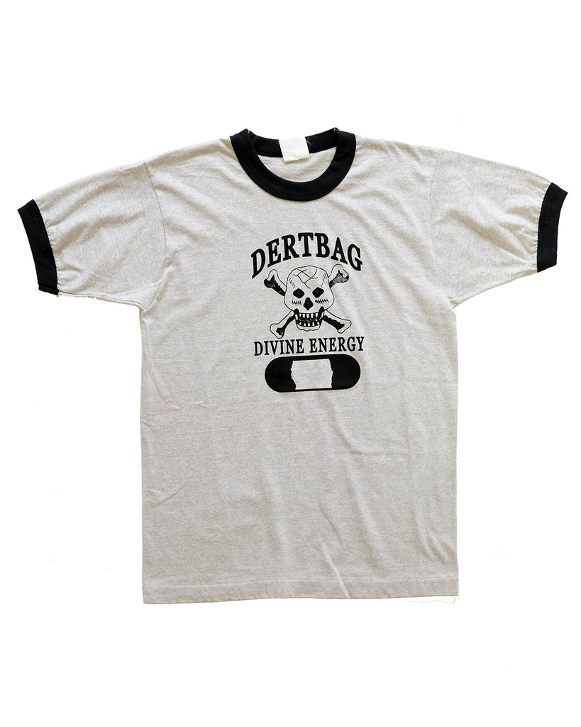 Grey Ringer Skull Tee (M 18x26)