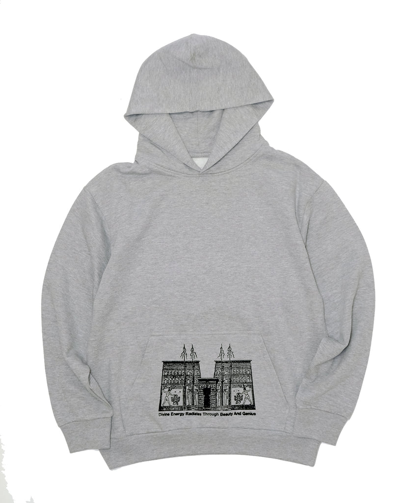 Heather Grey Temple Hoodie (L)