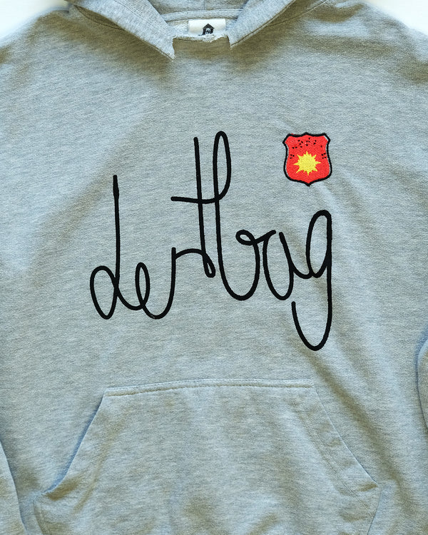 Prototype Heather Grey Braille Star Hoodie (Medium)