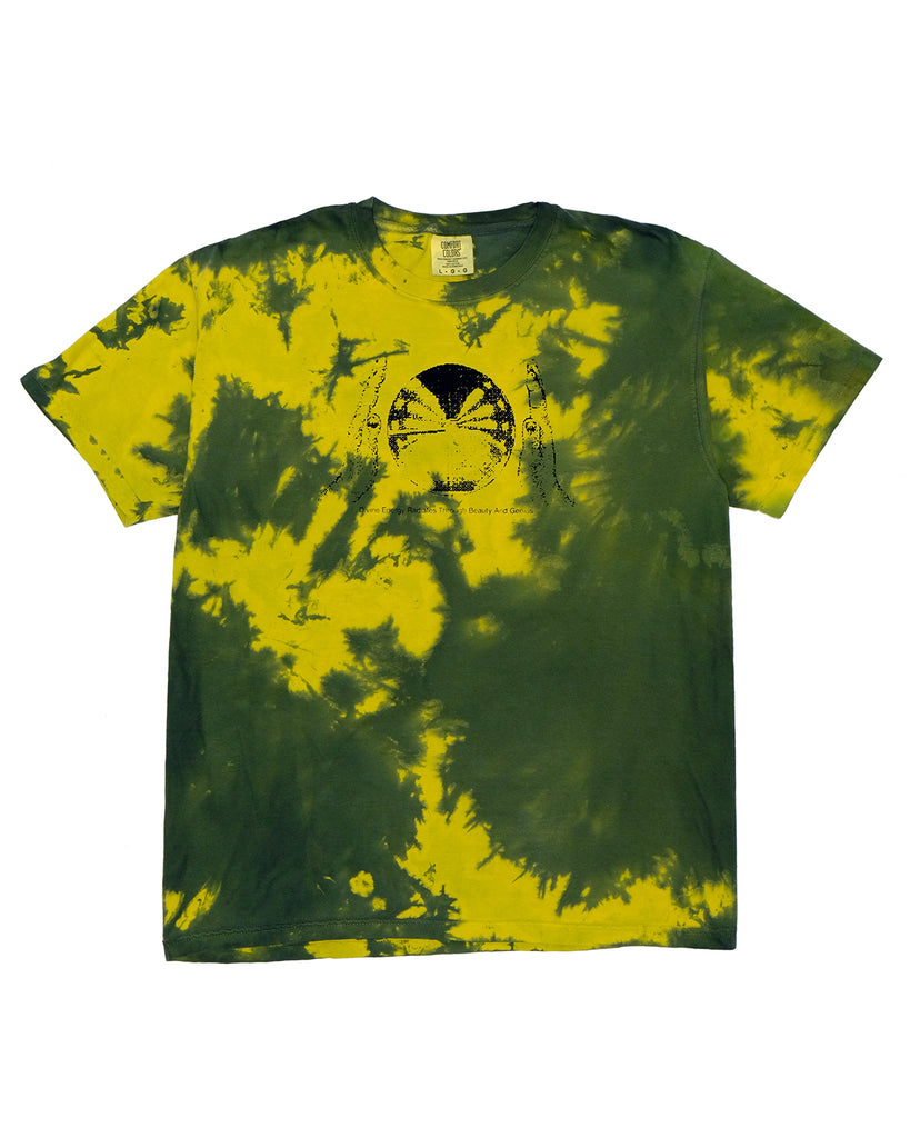 Hand Dyed Yellow Crystal Ball Tee (Large)