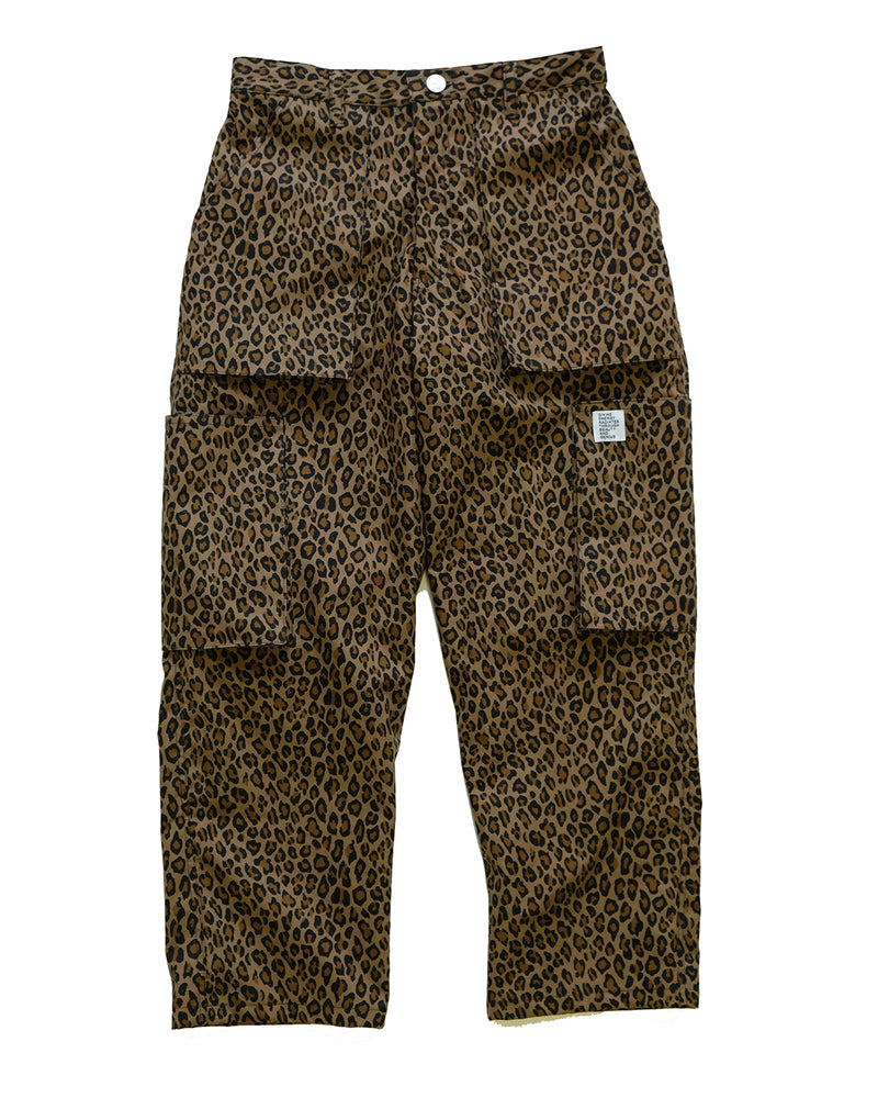 Cargo Pant in Cotton Nylon Ripstop (Leopard)