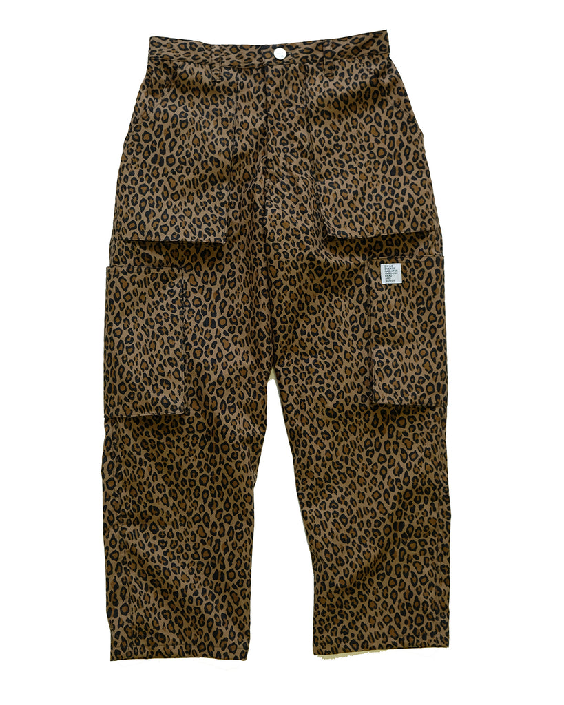 Cargo Pant in Cotton Nylon Ripstop (Leopard)