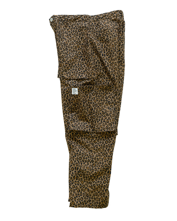 Cargo Pant in Cotton Nylon Ripstop (Leopard)