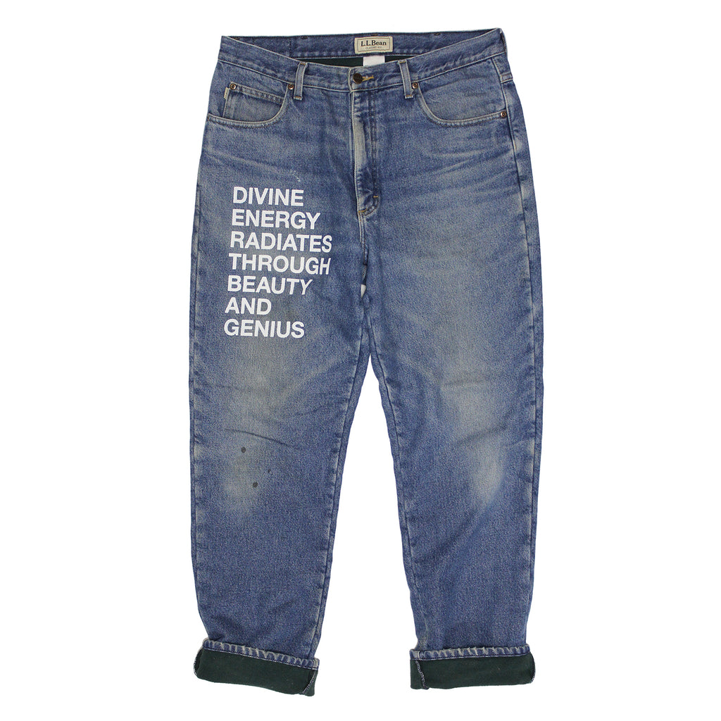 DIVINE ENERGY Fleece Lined Jeans 34x32