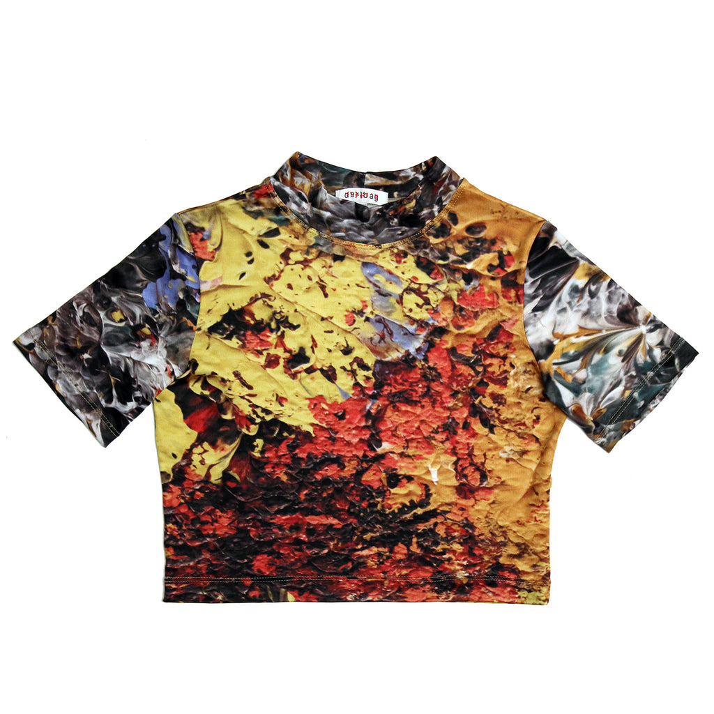 Crop Top (Real Paint Camo Spandex)