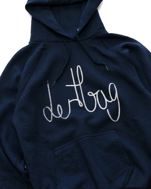 Navy Raglan Hoodie (M)