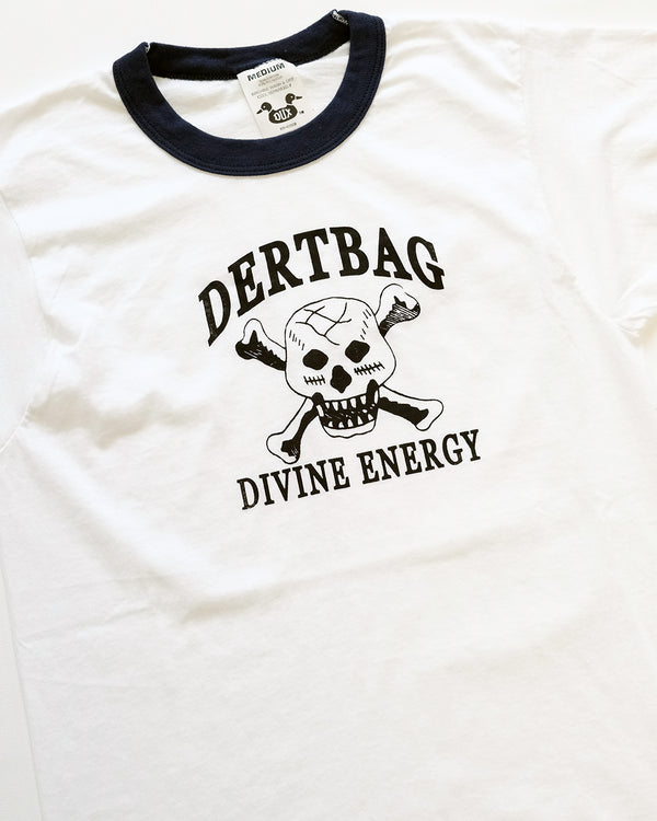 Navy Ringer Skull Tee (Medium 17x25)
