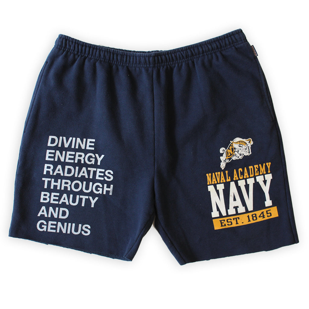 Navy Divine Energy Sweat Shorts - XL