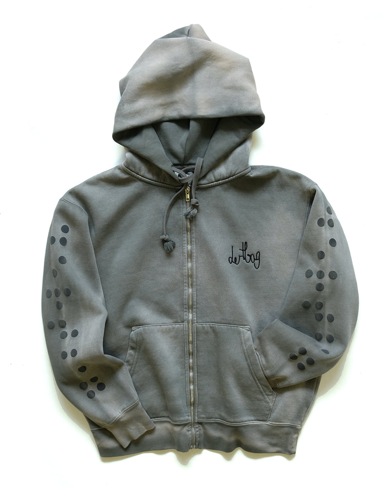 Connect Braille Hoody (Olive Sunfade)