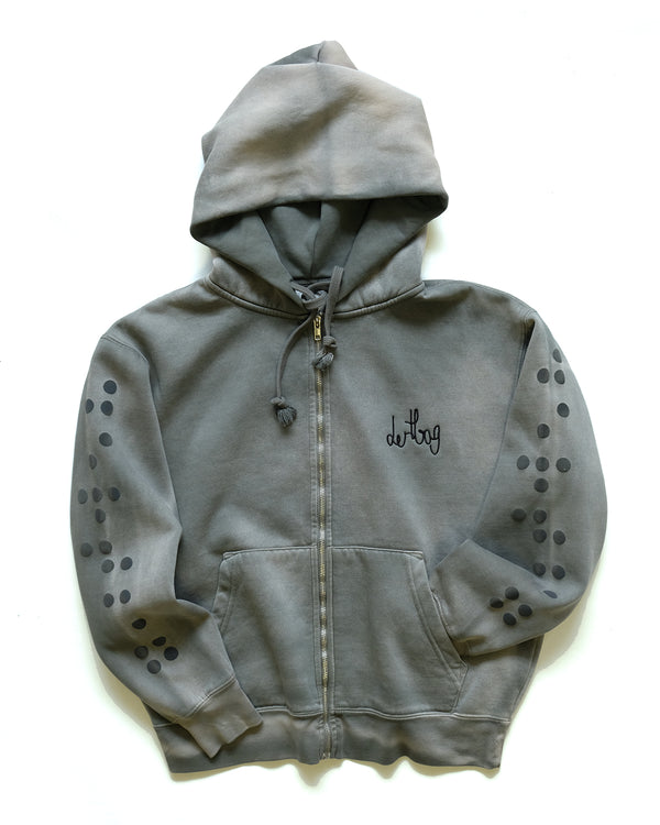 Connect Braille Hoody (Olive Sunfade)