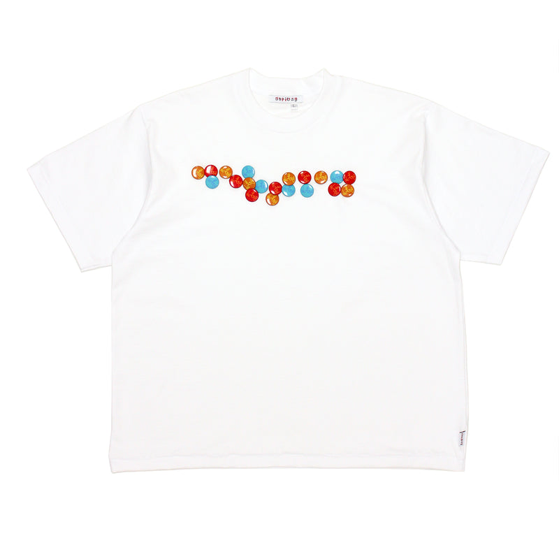 Braille Pins Single Stitch Tee (White)