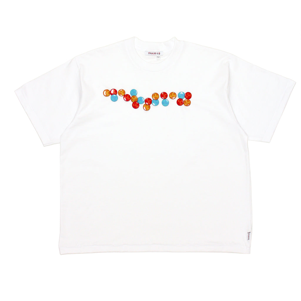 Braille Pins Single Stitch Tee (White)