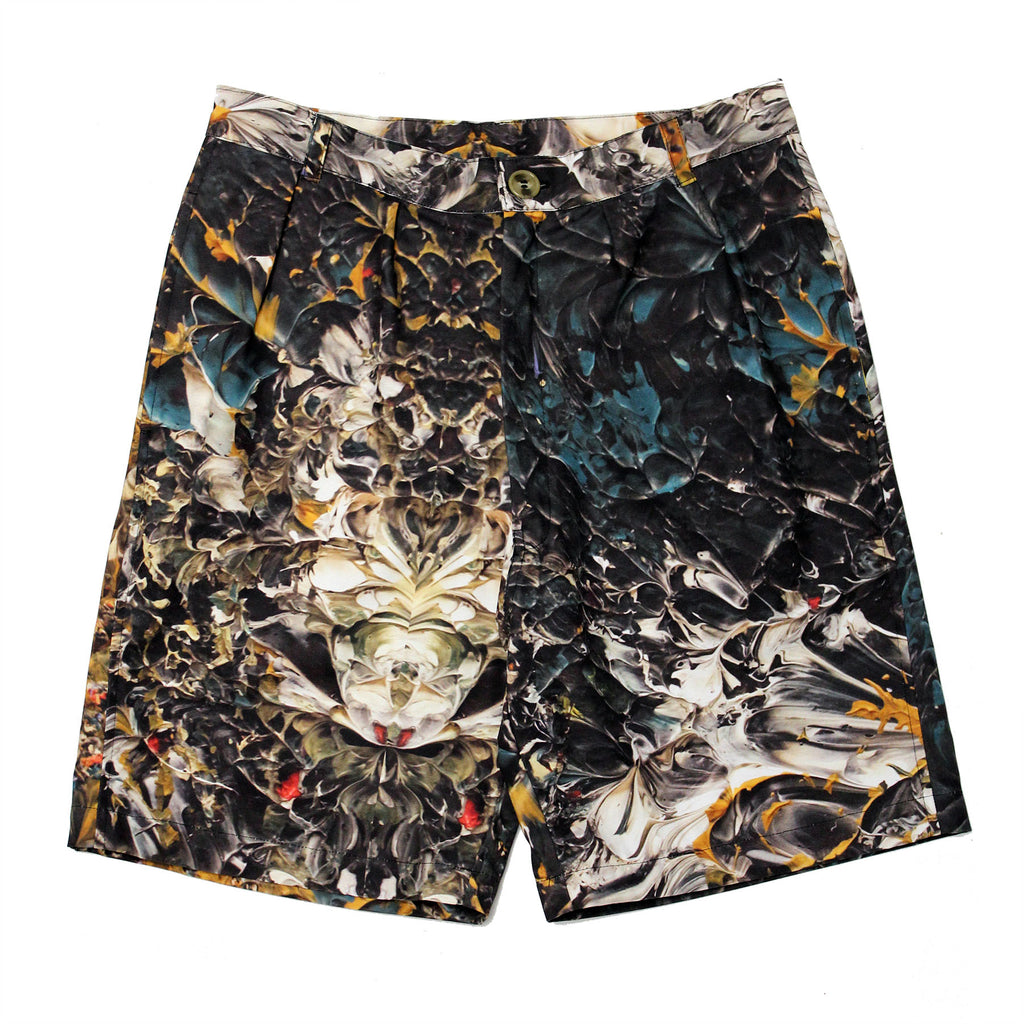 Pleatz Shorts (Real Paint Camo Canvas)