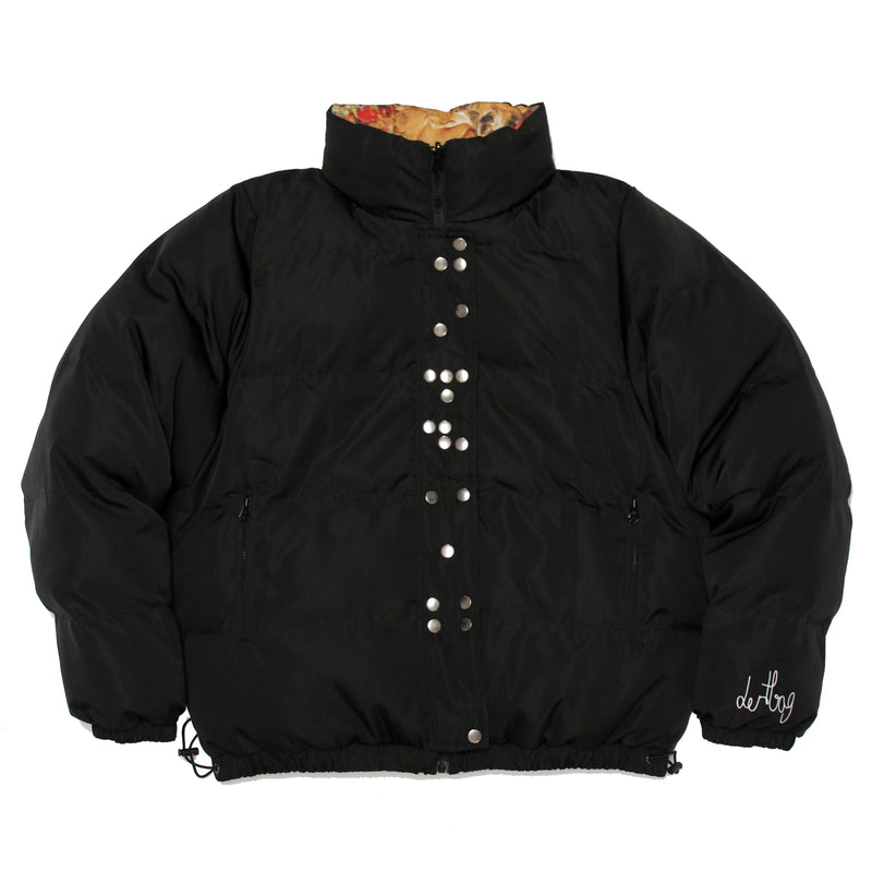 Reversible Braille Puffer Jacket