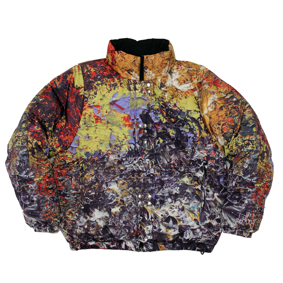 Reversible Braille Puffer Jacket – dertbag