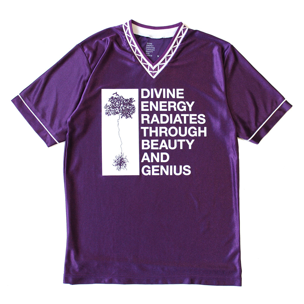 Divine Energy Spellout Purple Soccer Jersey