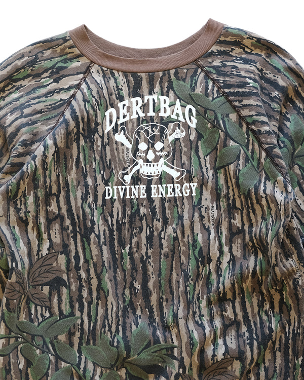 Skull Tree Camo Raglan Sweater (Large)