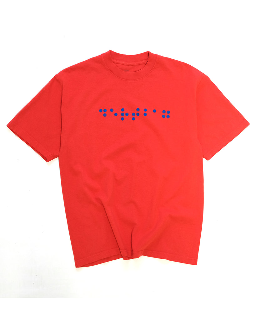 Braille Tee (Red)