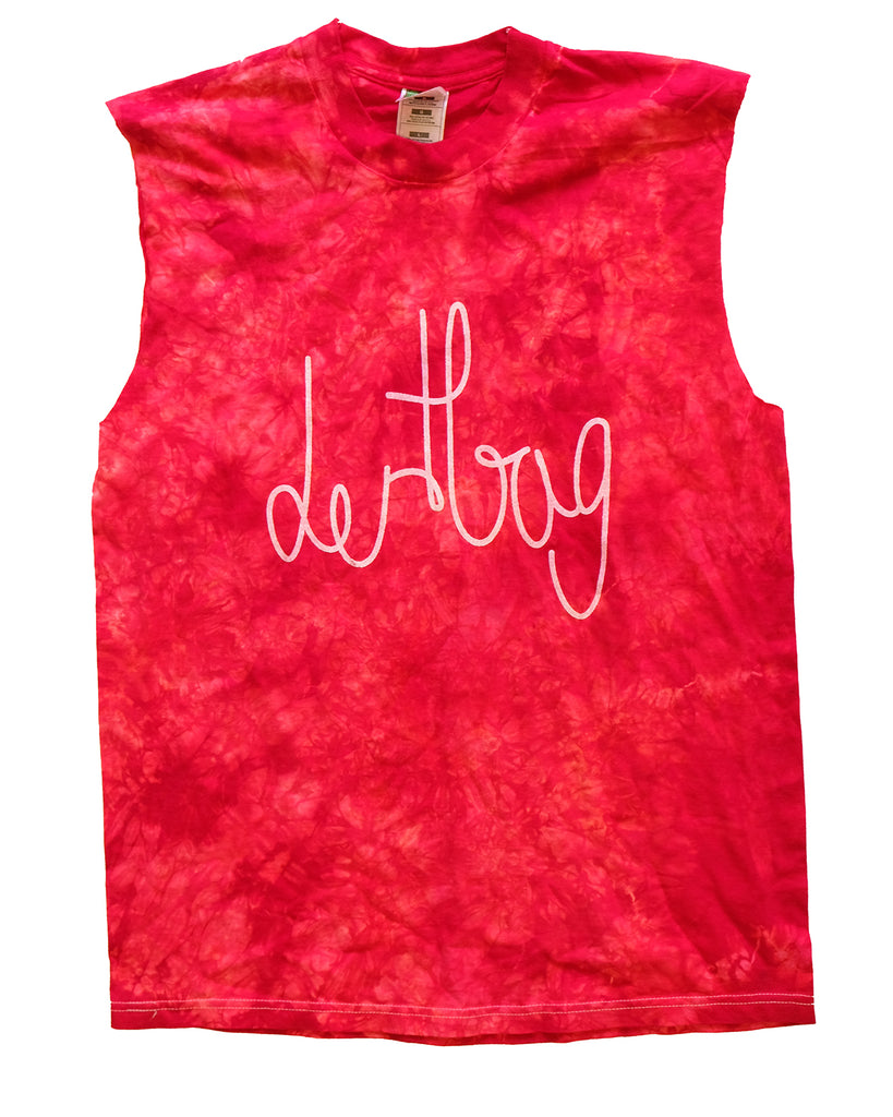 Prototype Red Dyed Cut Off Shirt (L)