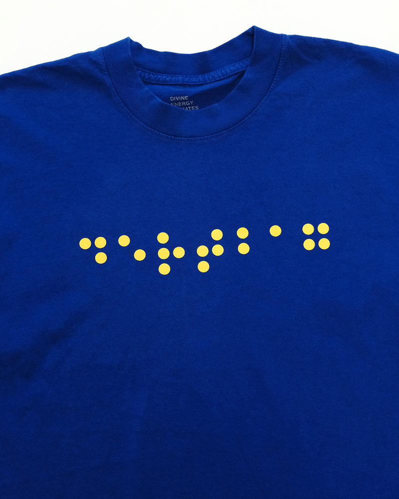 Braille Tee (Blue)