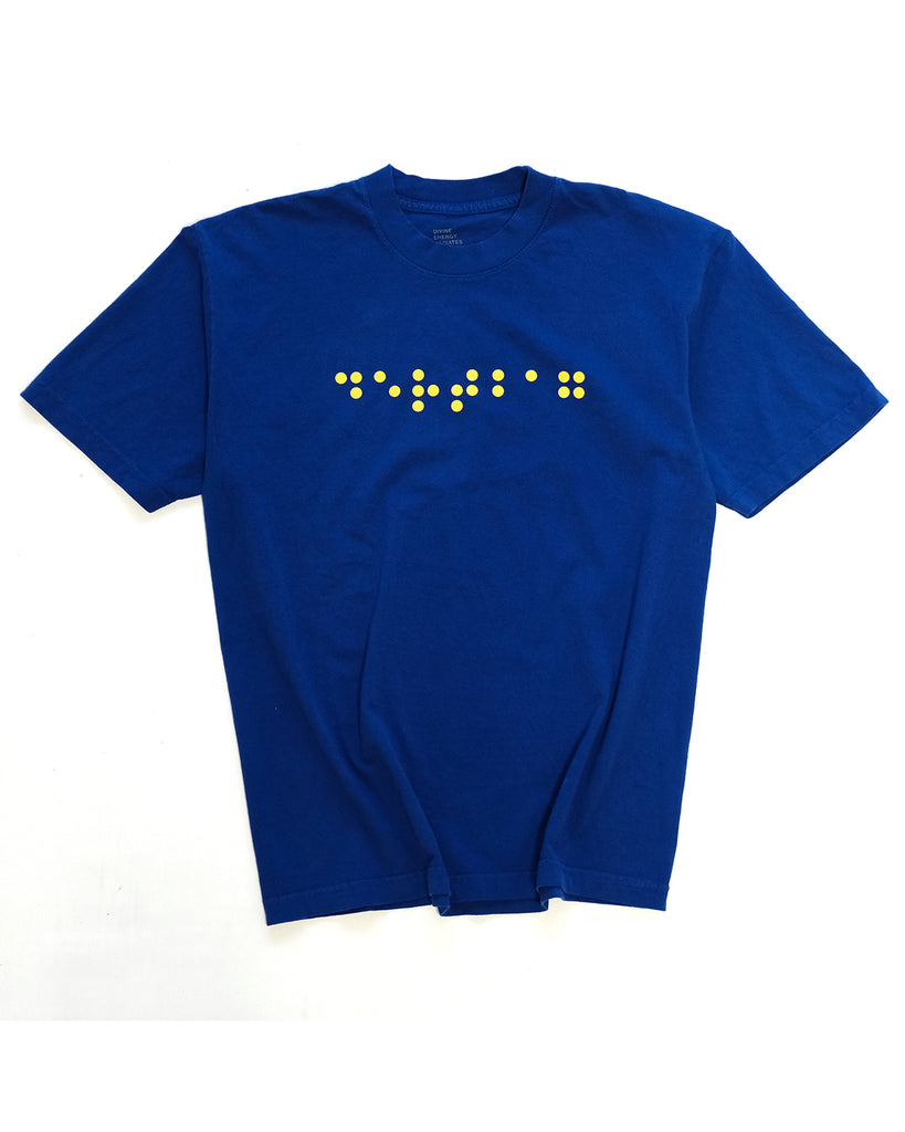 Braille Tee (Blue)